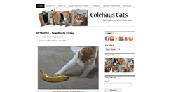 Desktop Screenshot of colehauscats.com